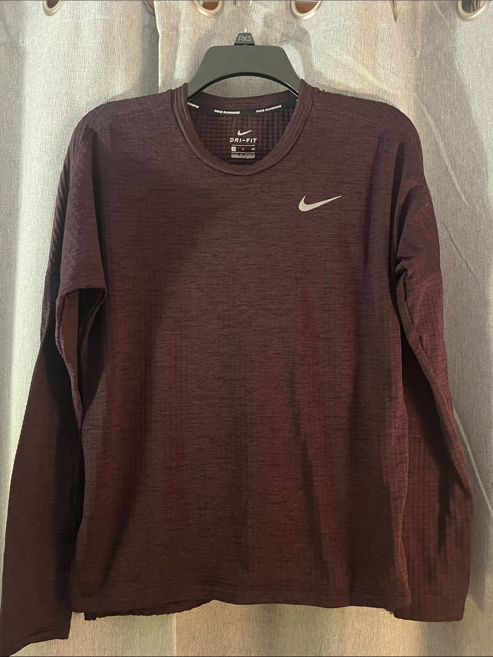 Nike Women's Dri-FIT Long Sleeve Performance Tee - Maroon